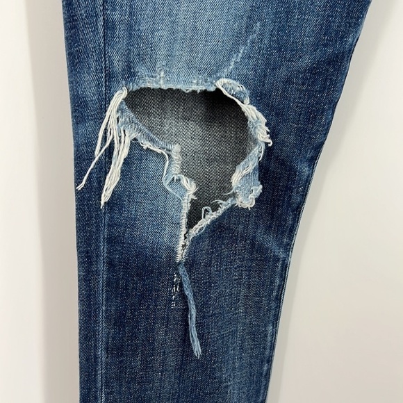 Agolde Sophie distressed High Rise Skinny Cropped Jeans Size 26 - Picture 6 of 15